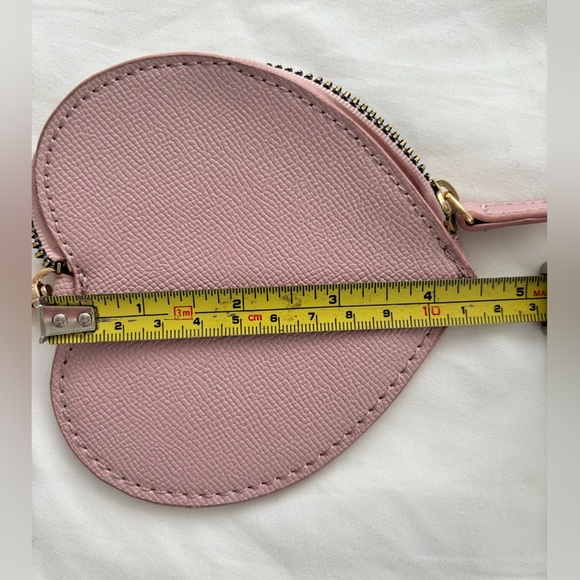 Betsey Johnson Pink Heart Purse Key Chain Coin Purse - Picture 5 of 5